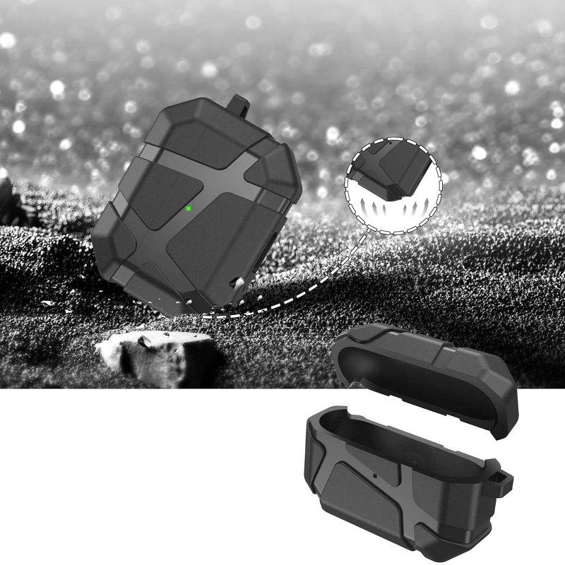 Ударостійкий футляр Titan Armor для навушників Airpods Pro 2 / Pro - Зображення 2