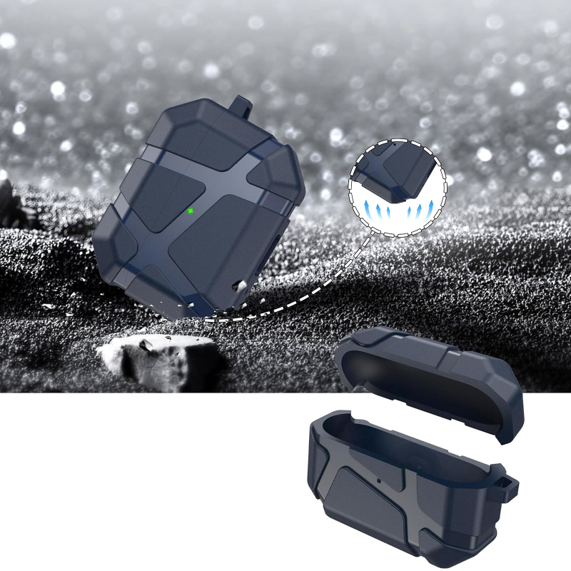 Ударостійкий футляр Titan Armor для навушників Airpods Pro 2 / Pro - Зображення 2