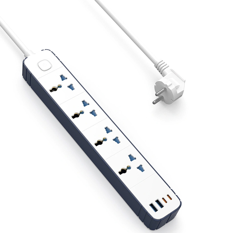 Подовжувач WIWU S007 Power Strip PD20W (2USB-A/2C/4xSocket) (2m)
