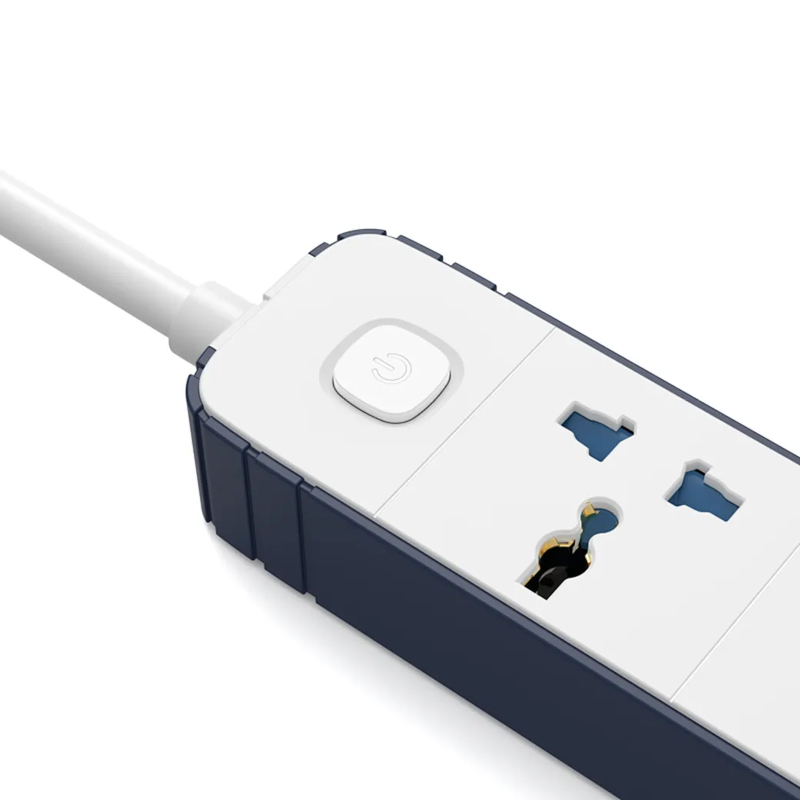 Подовжувач WIWU S007 Power Strip PD20W (2USB-A/2C/4xSocket) (2m) - Зображення 2