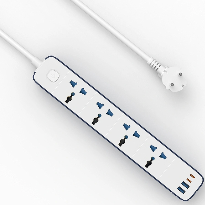 Подовжувач WIWU S007 Power Strip PD20W (2USB-A/2C/4xSocket) (2m) - Зображення 3