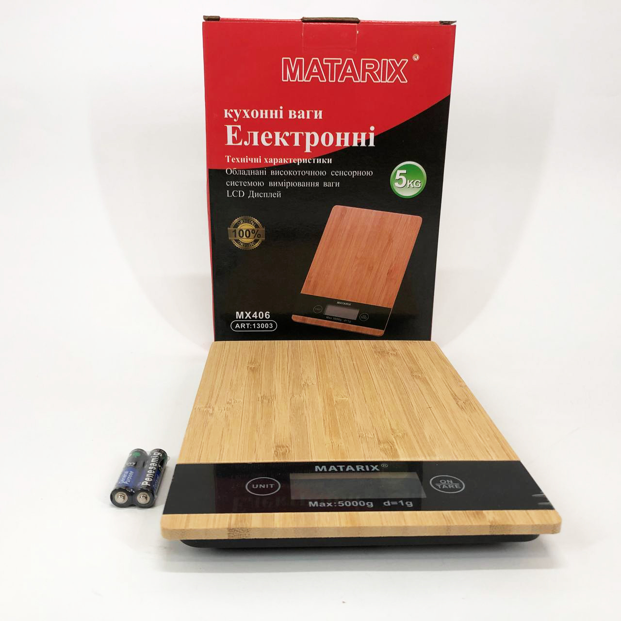 Весы кухонные MATARIX MX-406 5кг Wood, Кухонные весы для приготовления блюд, Весы для домашней кухни - Зображення 9