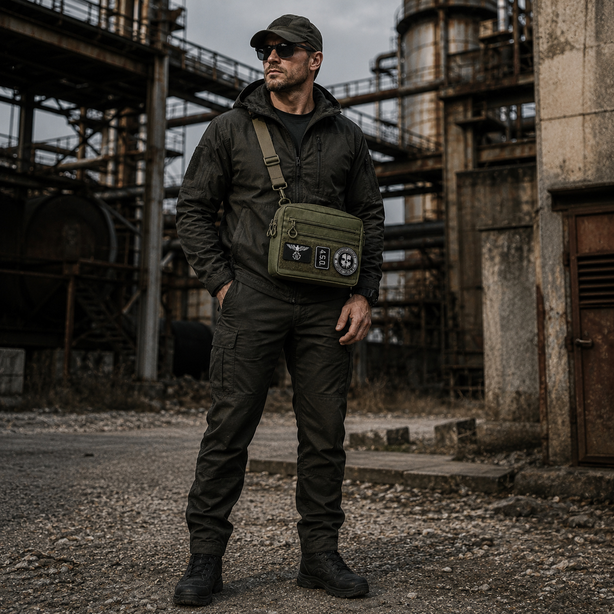 Сумка EDC Cordura 600D для патчів 25×20×5,5 см хакі - Зображення 5