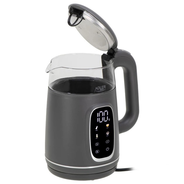 Чайник Adler AD 1305 із регулюванням температури 1.7Л 2200Вт Gray - Зображення 3