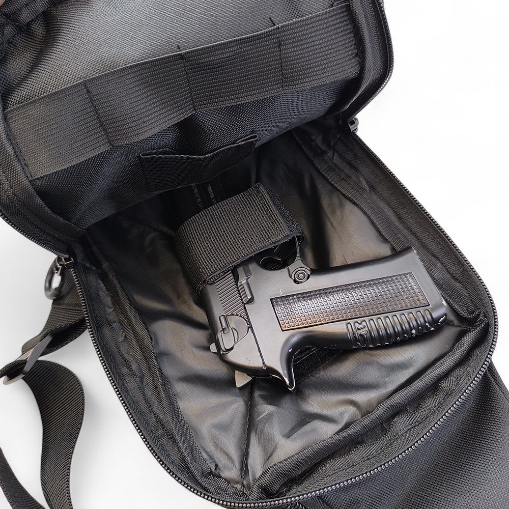 Сумка на плече тактична з кобурою MOLLE Cordura патч-панель - Зображення 6