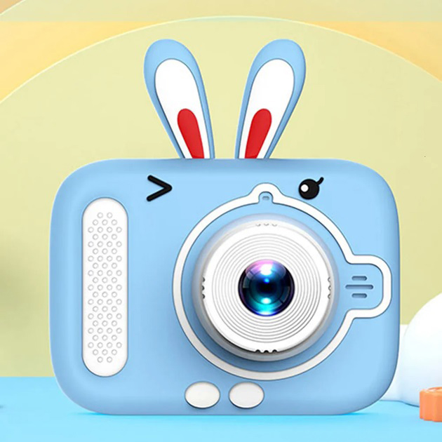 Дитячий цифровий фотоапарат X900 Rabbit блакитний - Зображення 6