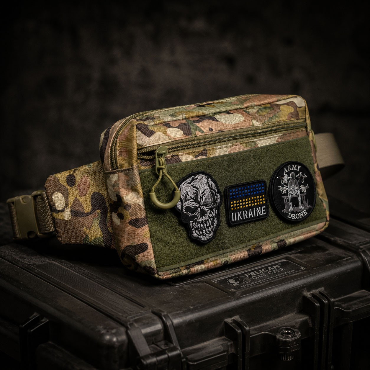 Сумка-бананка Multicam Cordura для патчів і шевронів 25×17×7 см - Зображення 3