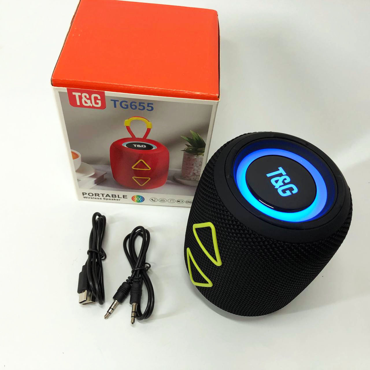 Портативна колонка TG655 5 Вт з RGB-підсвічуванням, Bluetooth для вулиці чорного кольору - Зображення 6