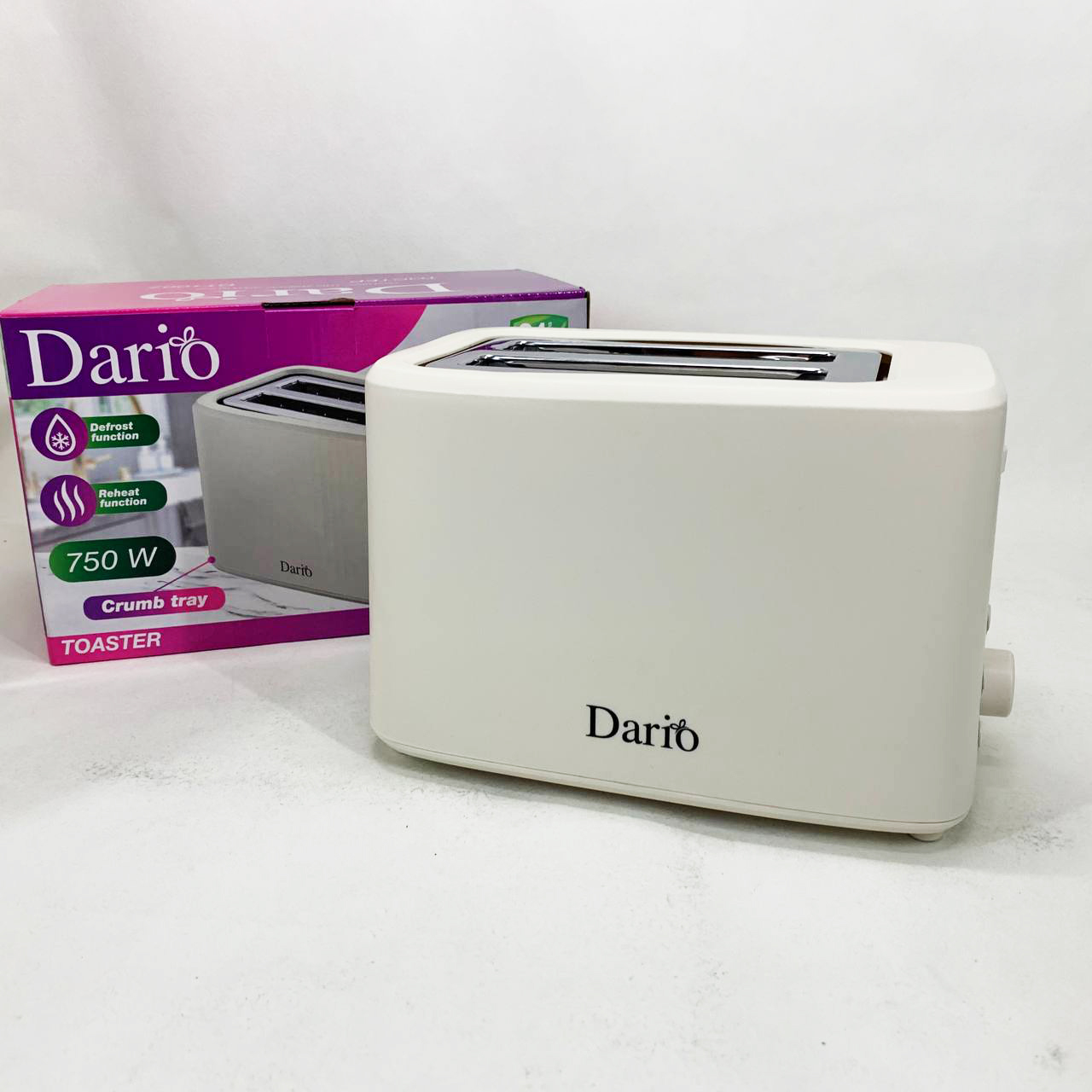 Тостер DARIO DT1007 білого кольору - Зображення 3