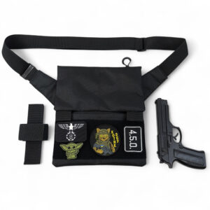 Сумка месенджер тактична з кобурою з тканини Cordura 3 кишені патч-панель