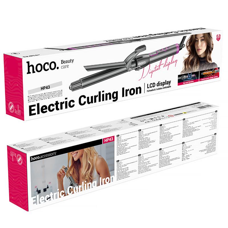 Плойка для волосся Hoco HP43 Electric manual curling iron with digital display - Зображення 6