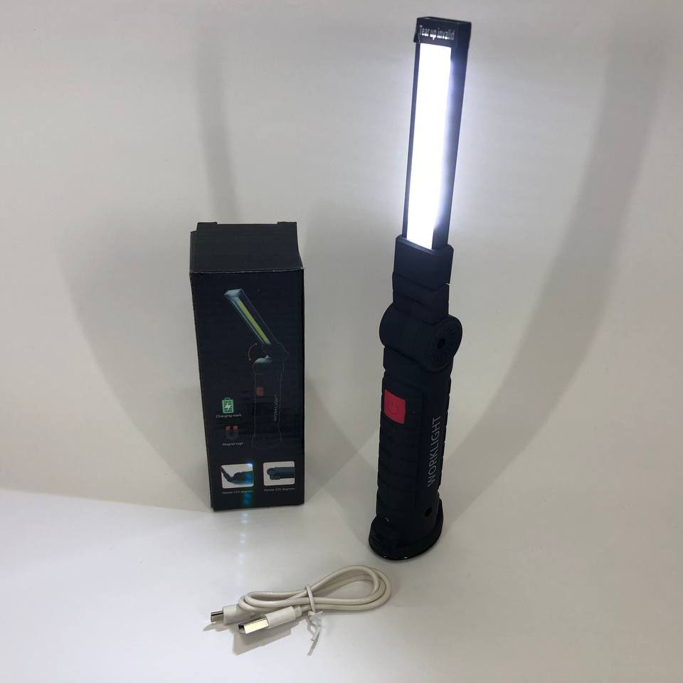 Світлодіодний ліхтар кемпінг W52 SMD + COB червоний білий магнітний гачок - Зображення 2