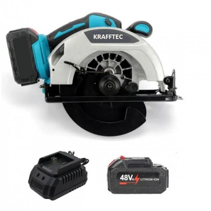 Акумуляторна циркулярна пилка KRAFFTEC 48 В