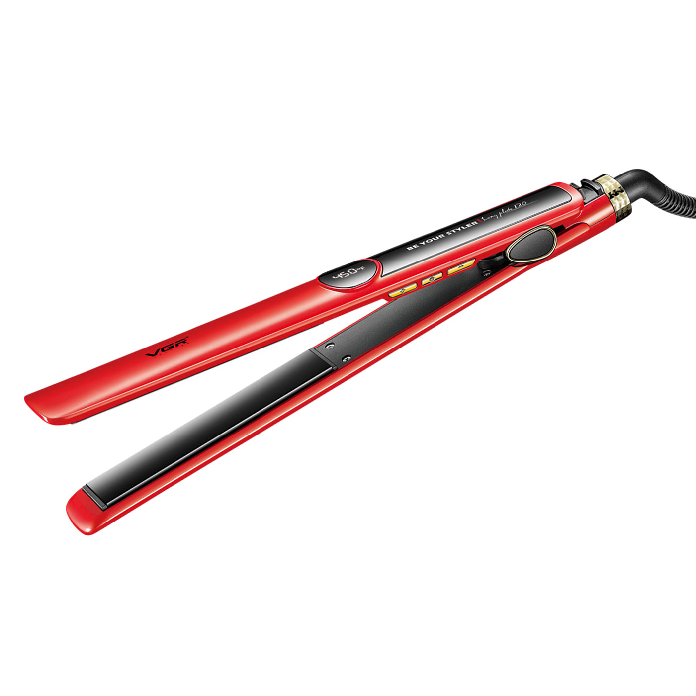 Плойка VGR V-518 RED з керамічними пластинами