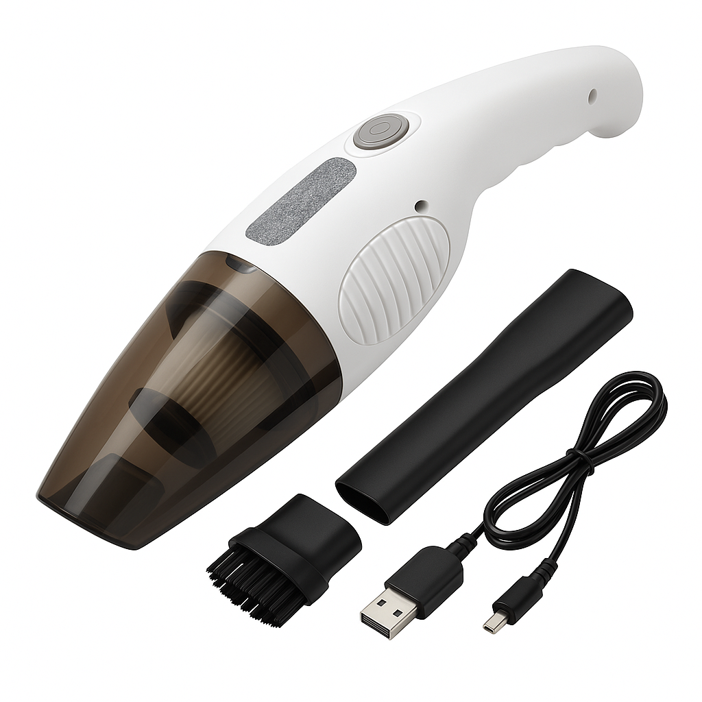 Автомобільний пилосос Car Vacuum Cleaner HY05 білого кольору