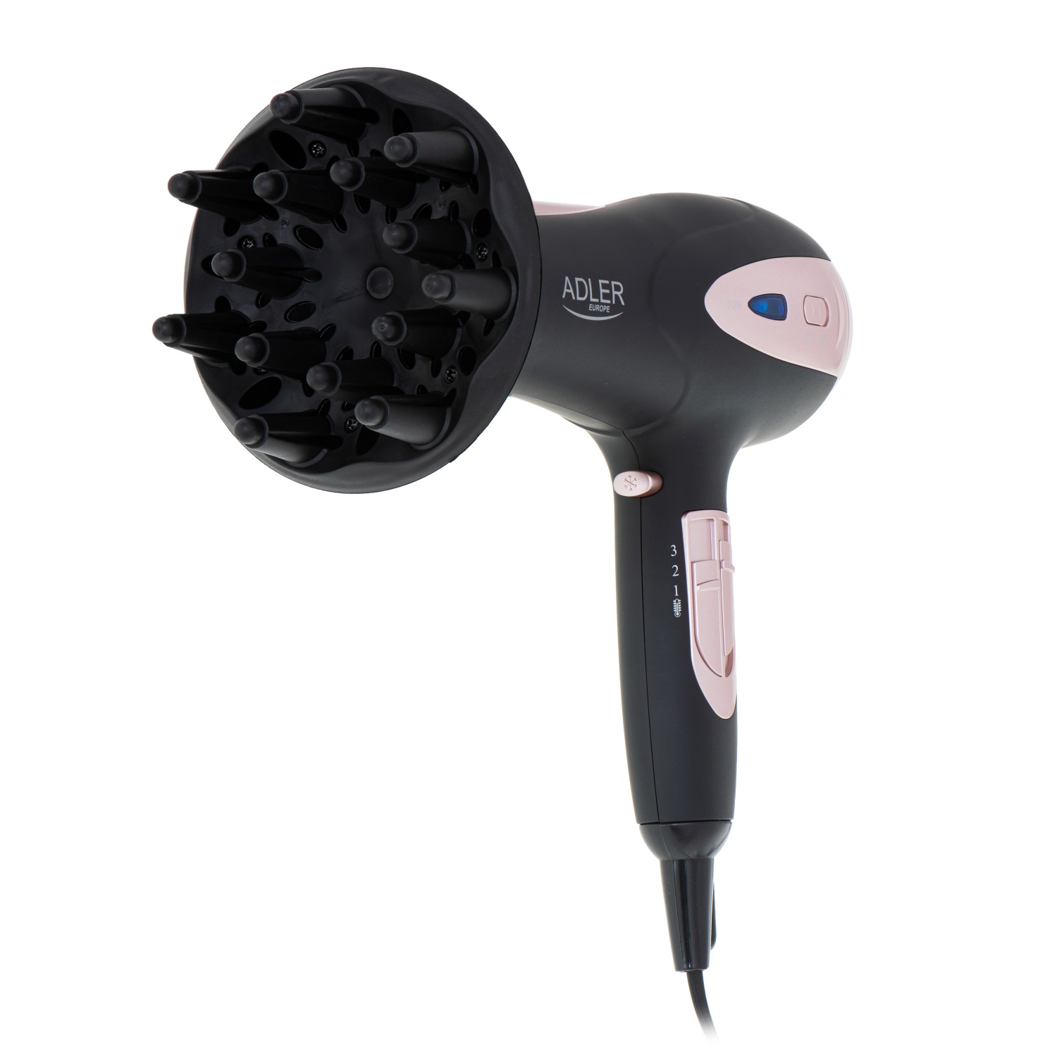 Фен для волосся з іонізацією Adler AD 2248 Black 2200Вт