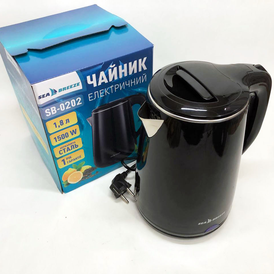 Електрочайник SeaBreeze SB-0202 1,8 л 1500 Вт - Зображення 4