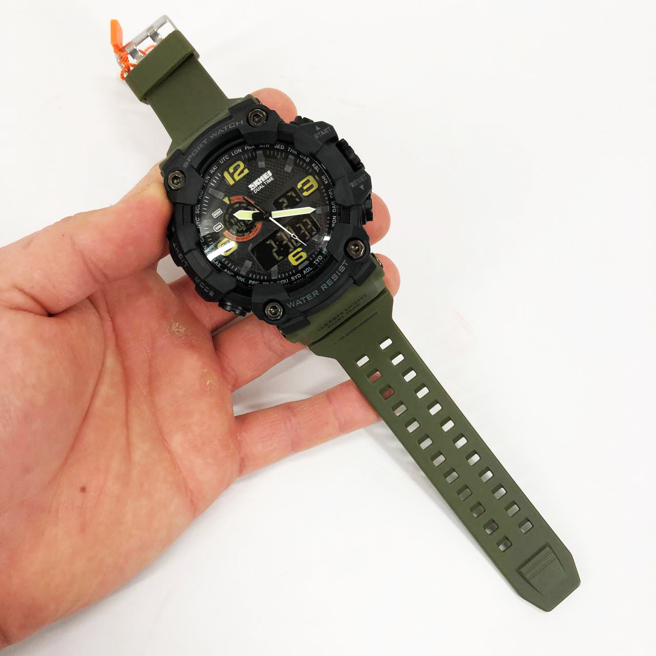 Наручні годинники SKMEI 1520AG Army Green чоловічі зелені - Зображення 6
