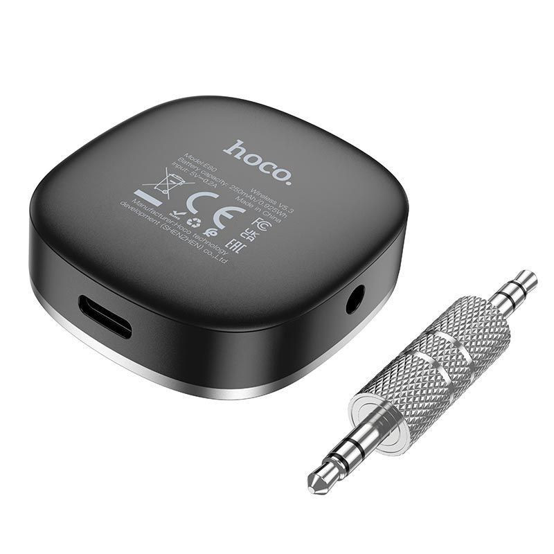 Bluetooth аудіо ресивер Hoco E80 Travel (AUX 3.5mm) - Зображення 3