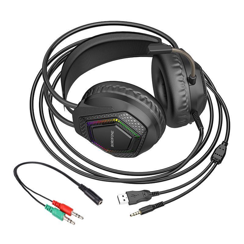 Накладні навушники Borofone BO105 Thunder 3.5mm+USB - Зображення 4