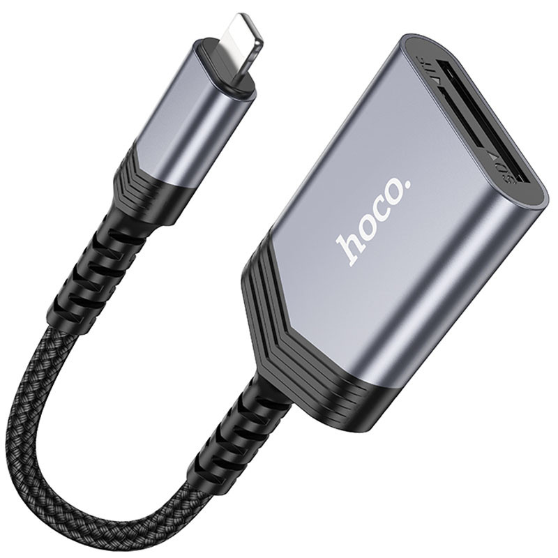 Картридер Hoco UA25 2in1 Lightning - Зображення 2