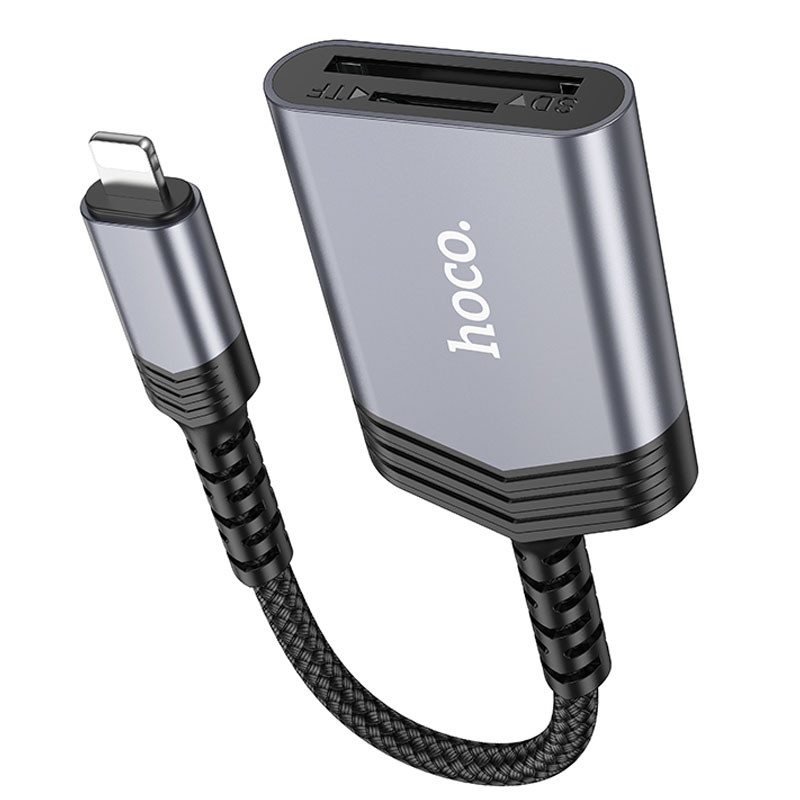 Картридер Hoco UA25 2in1 Lightning - Зображення 4