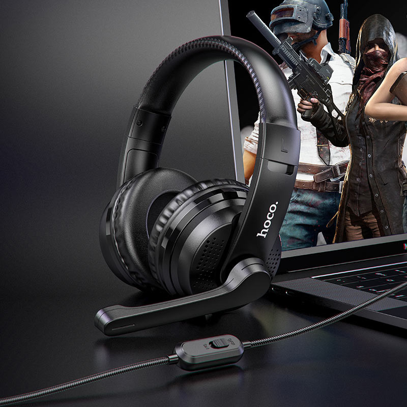 Накладні навушники Hoco W103 Magic Tour Gaming (3.5mm/1.2m) - Зображення 5