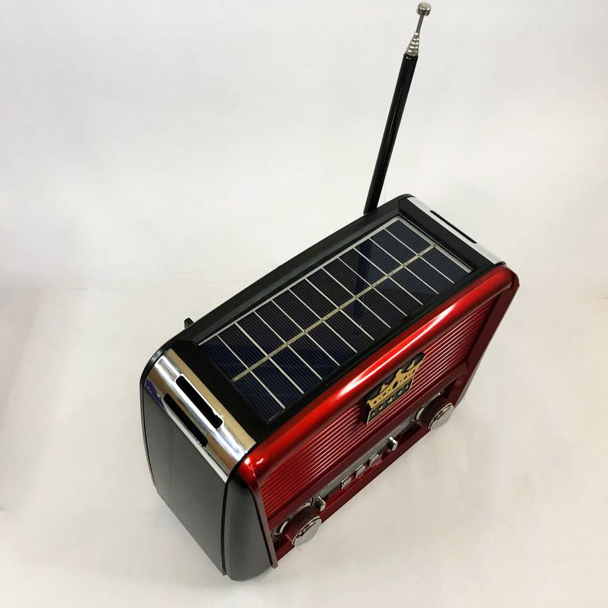 Радіоприймач Golon RX-455S USB / акумулятор сонячна панель, Радіоприймач з гарним прийомом для дачі - Зображення 6