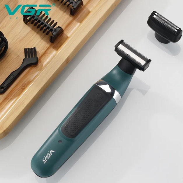 Електробритва VGR V-393 Shaver професійна водонепроникна, чоловіча машинка для гоління - Зображення 5