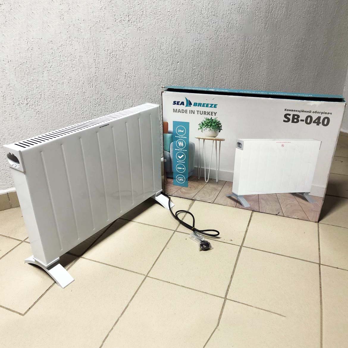 Конвектор SeaBreeze SB-040 2000 Вт, Кращий конвекторний обігрівач, Конвекторний обігрівач 2000w - Зображення 2