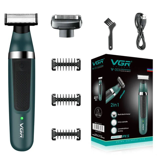 Електробритва VGR V-393 Shaver професійна водонепроникна, чоловіча машинка для гоління - Зображення 6