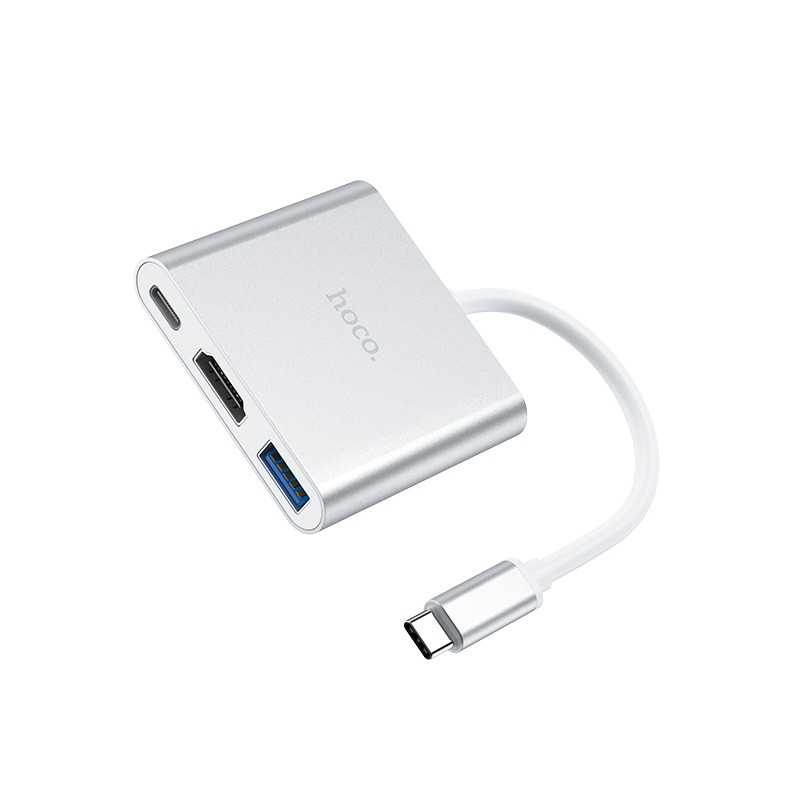 Перехідник HUB Hoco HB14 Type-C to USB3.0+HDMI+PD - Зображення 4