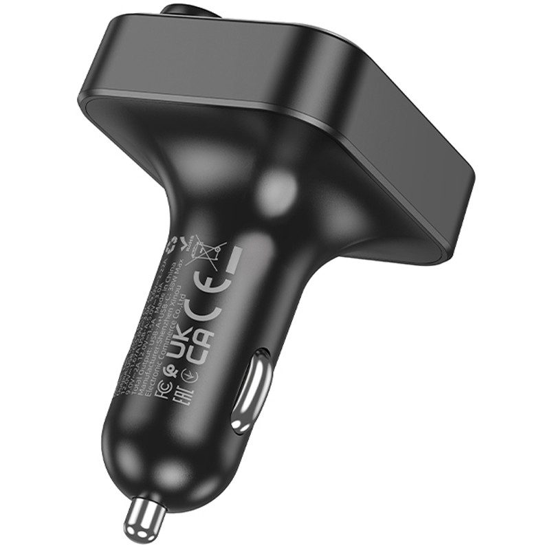 Автомобільний зарядний пристрій FM модулятор Hoco E85 Tiger PD20W+QC3.0 (2USB-A/1C) - Зображення 5