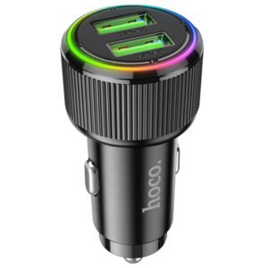 Автомобільний зарядний пристрій Hoco NZ14 Guerrero QC3.0 18W total 38W (2USB-A)