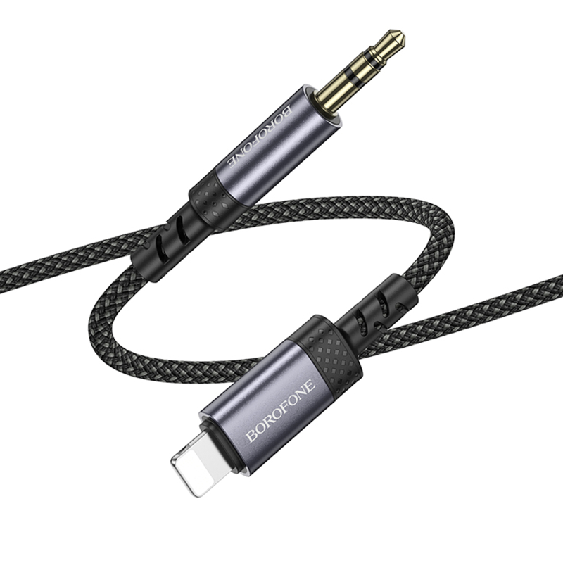 Аудіо кабель Aux Borofone BL24 Graceful (Lightning to AUX 3.5mm) (1m) - Зображення 5