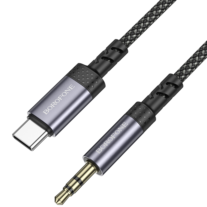 Аудіо кабель Aux Borofone BL24 Graceful Type-C to AUX 3.5mm) (1m) - Зображення 3