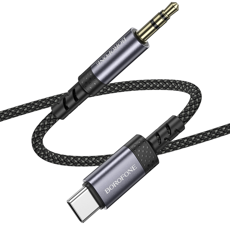 Аудіо кабель Aux Borofone BL24 Graceful Type-C to AUX 3.5mm) (1m) - Зображення 5