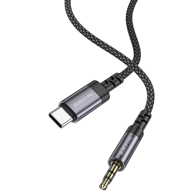 Аудіо кабель Aux Borofone BL24 Graceful Type-C to AUX 3.5mm) (1m) - Зображення 6