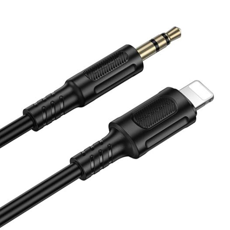 Аудіо кабель Aux Borofone BL25A Nice (Lightning to AUX 3.5mm) (1m) - Зображення 4