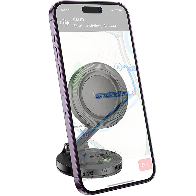 Автотримач Hoco H61 Show folding ring magnetic (dashboard) - Зображення 3