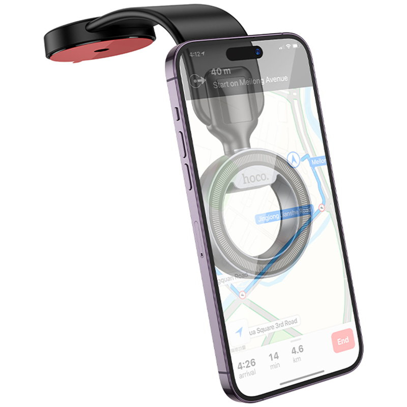 Автотримач Hoco H71 Totem Ring magnetic (center console) - Зображення 3
