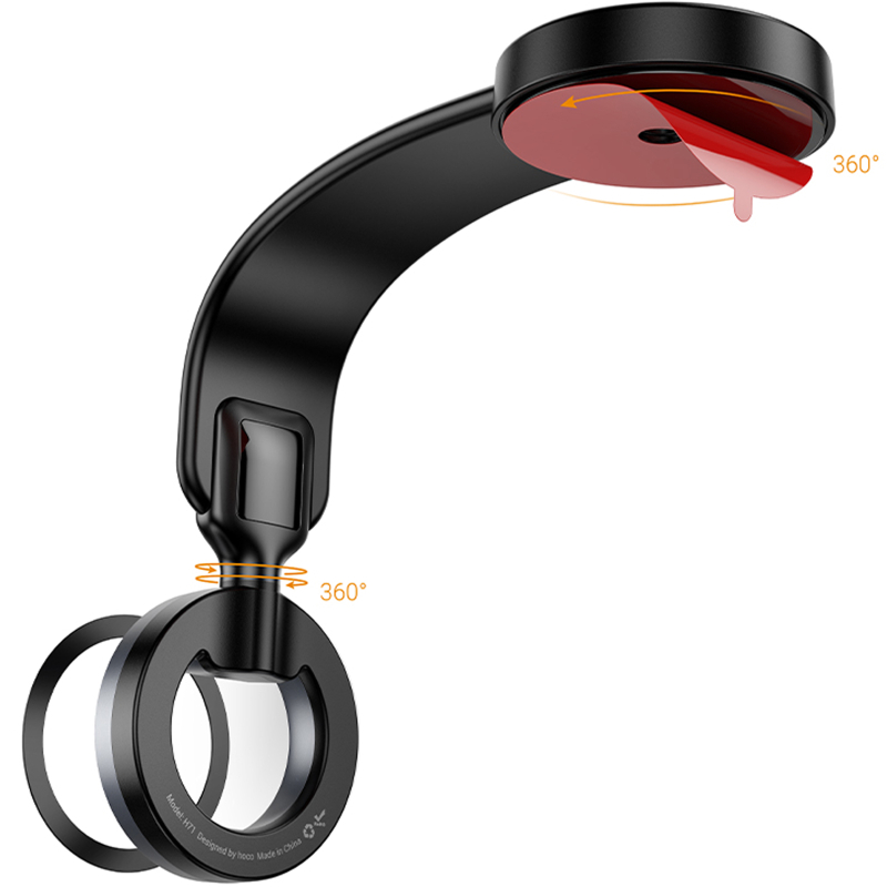 Автотримач Hoco H71 Totem Ring magnetic (center console) - Зображення 6