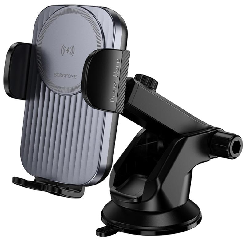 Автотримач з БЗП Borofone BH222 Leading 15W (center console)