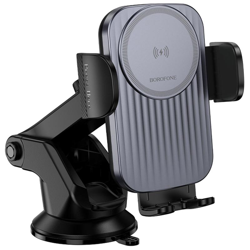 Автотримач з БЗП Borofone BH222 Leading 15W (center console) - Зображення 4