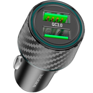 Автомобільний зарядний пристрій Borofone BZ21A Brilliant QC3 total 36W (2USB-A)
