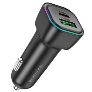 Автомобільний зарядний пристрій Borofone BZ28A Trophie PD30W+QC3.0 (1USB-A/1C)