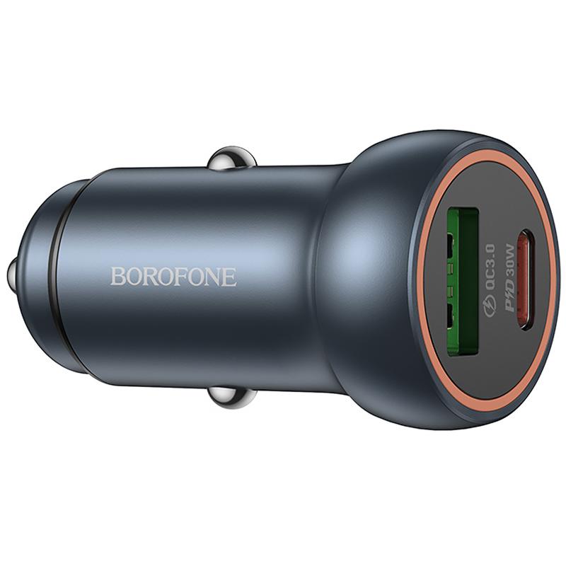 Автомобільний зарядний пристрій Borofone BZ32A Fresh PD30W+QC3.0 (1USB-A/1C) - Зображення 3