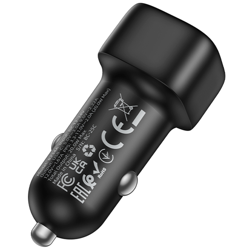 Автомобільний зарядний пристрій Borofone BZ34A Cloud PD20W (1USB-C) - Зображення 5