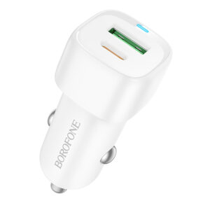 Автомобільний зарядний пристрій Borofone BZ34B Cloud PD20W+QC3.0 total 38W (1USB-A/1C)