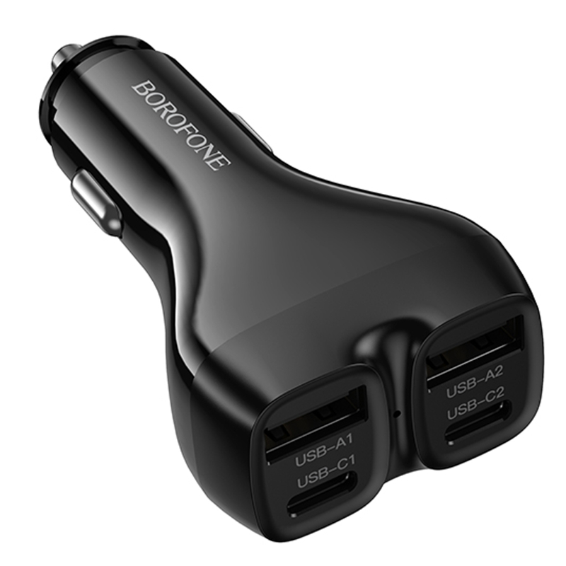 Автомобільний зарядний пристрій Borofone BZ35 Leader PD15W+QC3.0 total 30W (2USB-A/2C) - Зображення 3